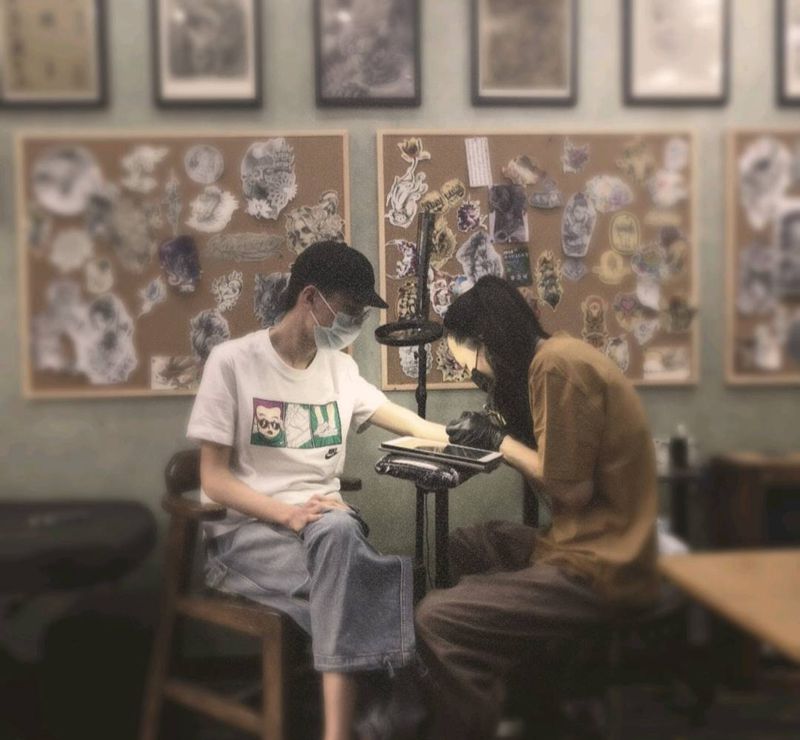 工作随拍纹身图片_手臂纹身图案