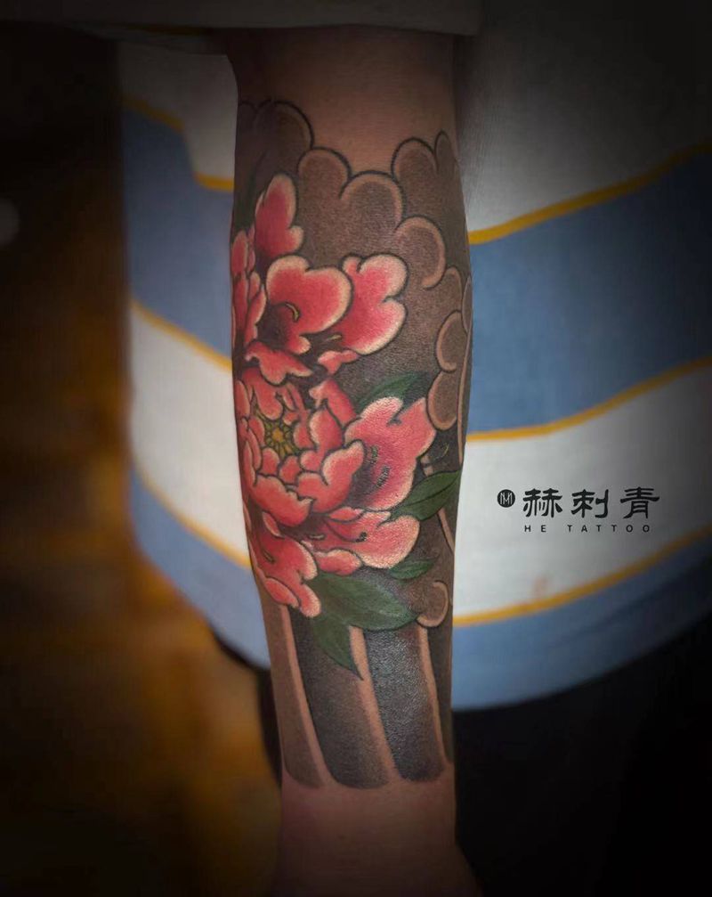 日式包小臂纹身图片_手臂新传统纹身图案