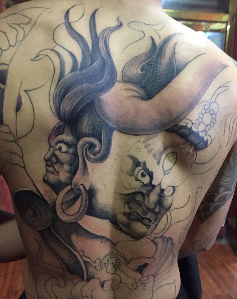 大天王未完纹身图片