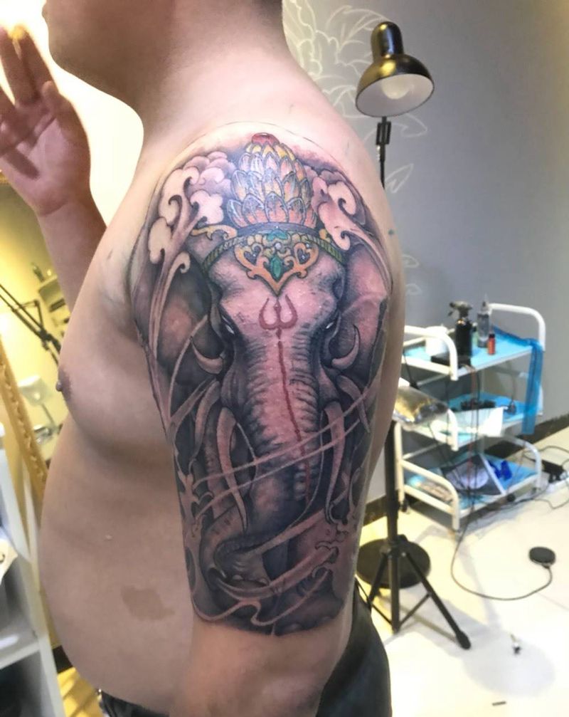 象纹身图片