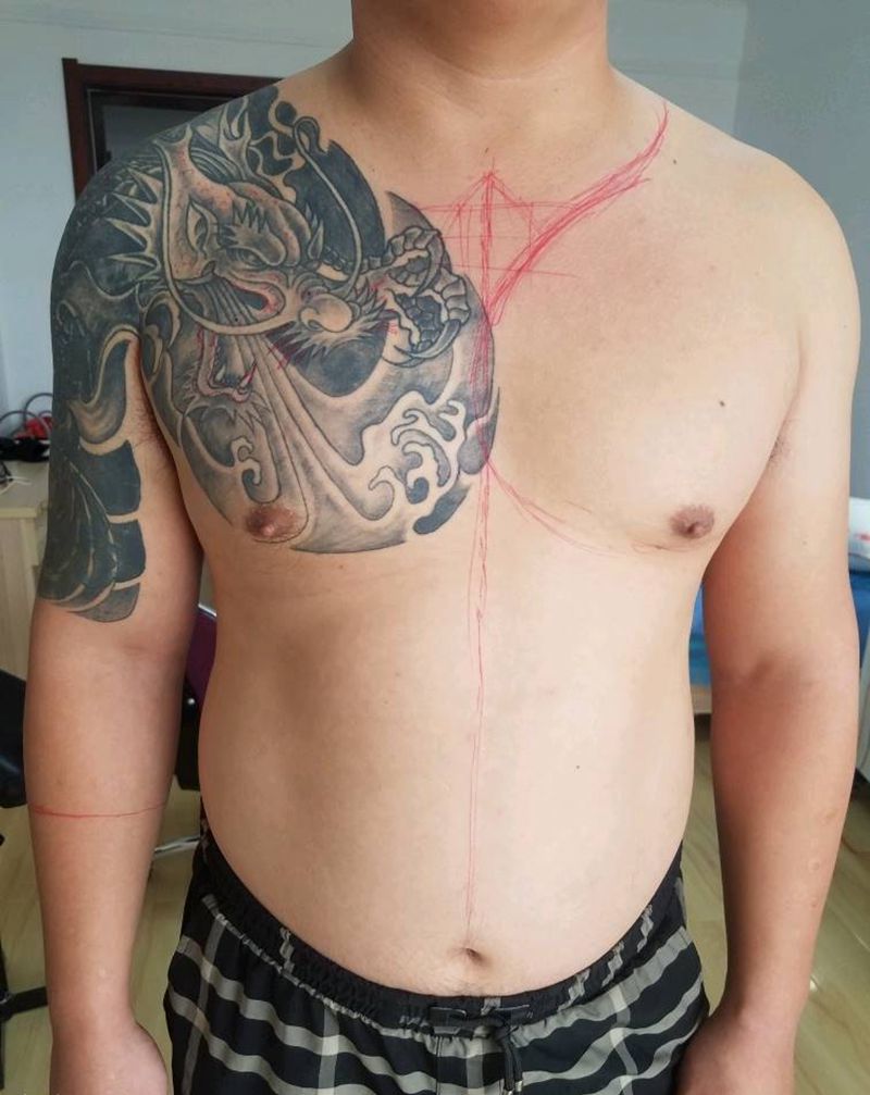 修改遮盖纹身图片