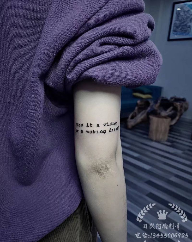 英文纹身图片_手臂新传统纹身图案