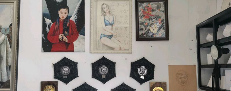 店内小视纹身图片_几何纹身图案