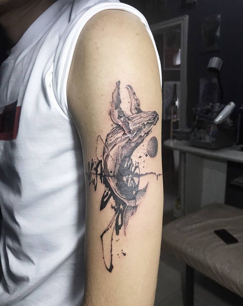 温顺的海洋生物纹身图片