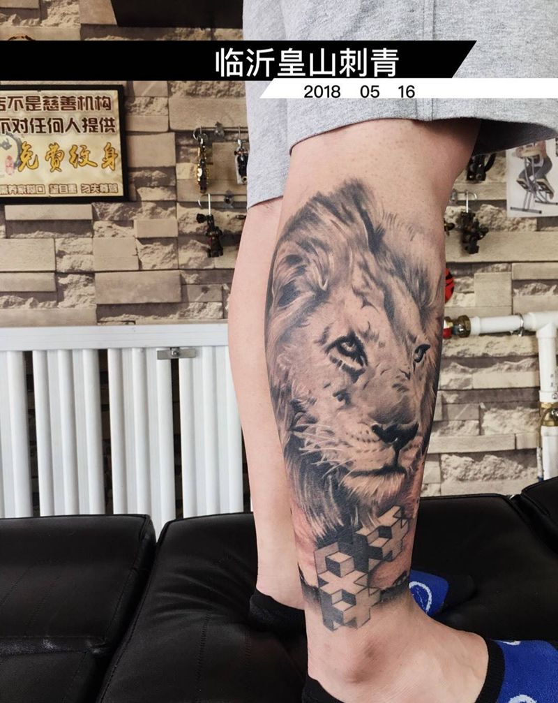 包小腿纹身图片