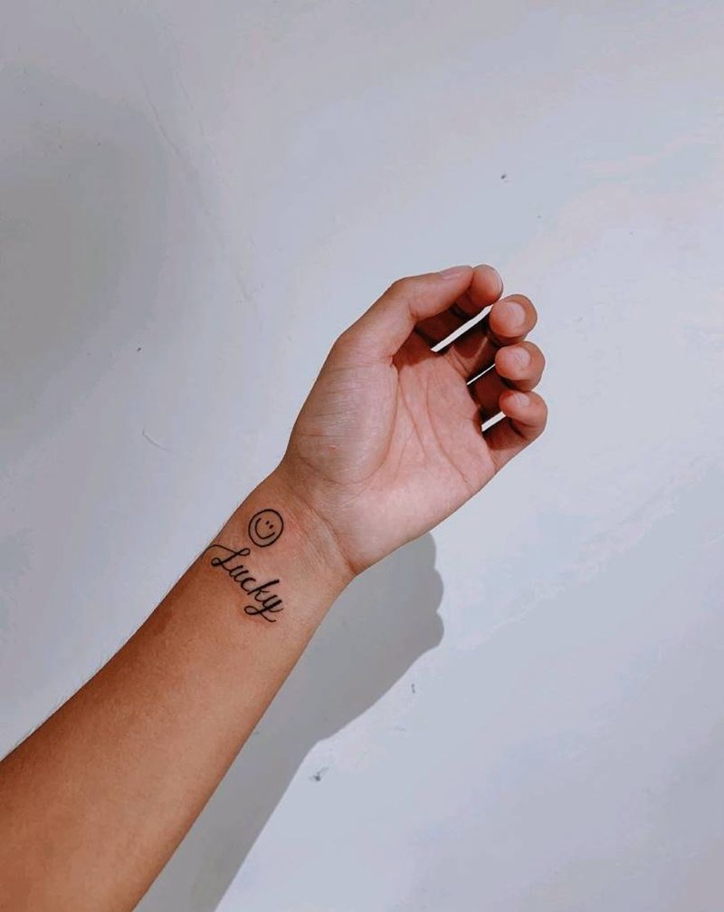 lucky &catch纹身图片_手臂胸部纹身图案