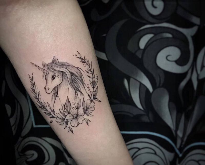 小清新纹身图片_手臂纹身图案