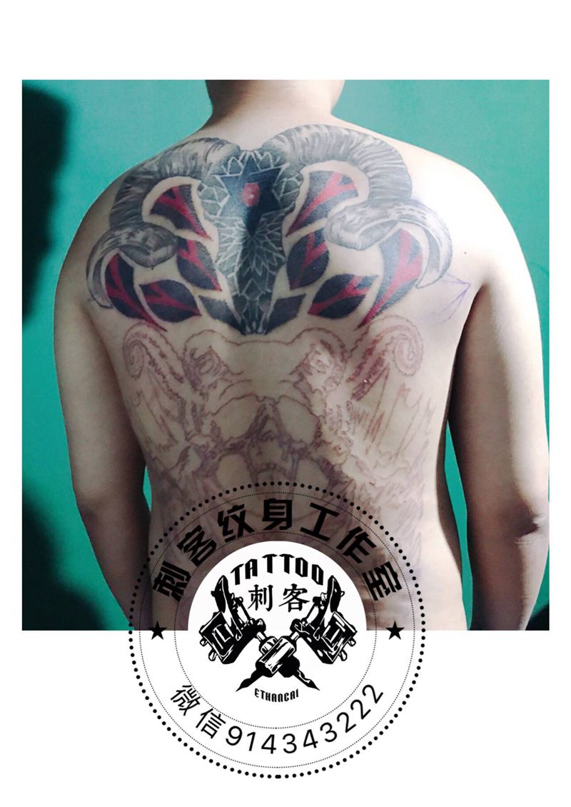 今工（未完成，待续）纹身图片_背部纹身图案