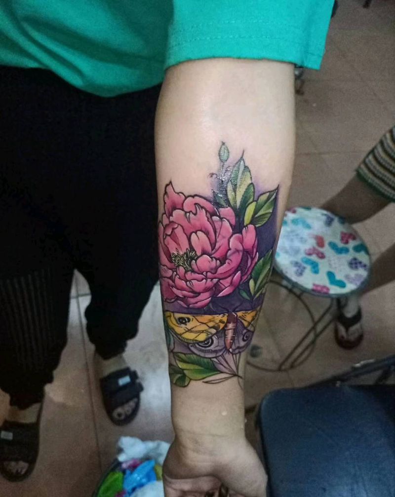 花纹身图片_手臂纹身图案