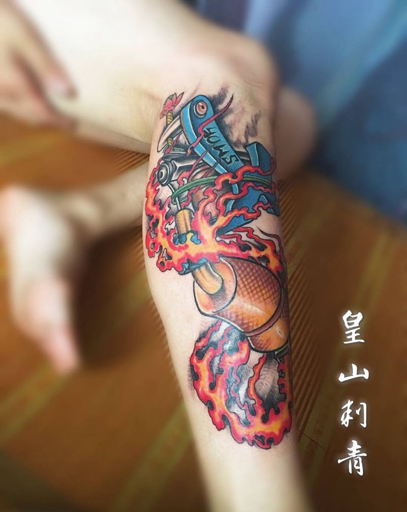 New  school纹身图片