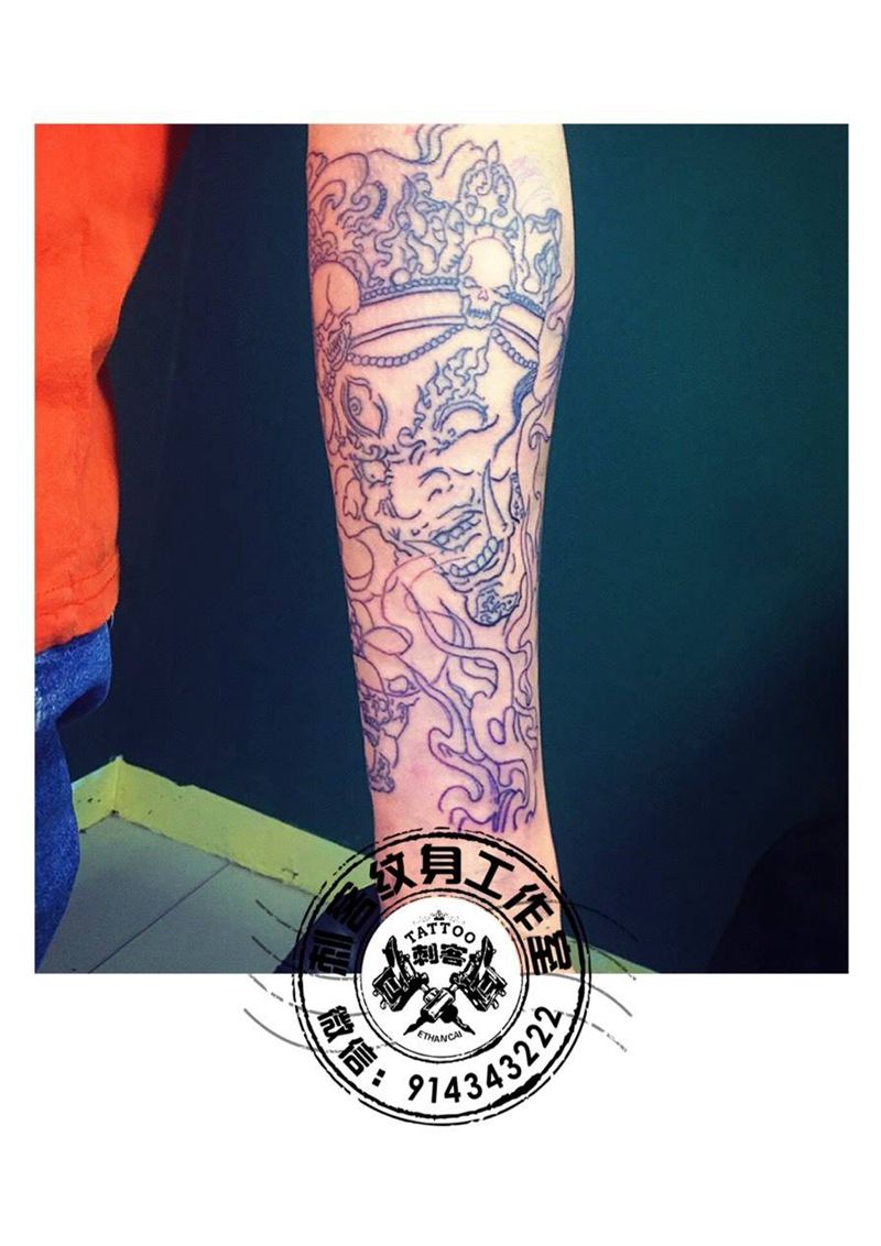 大黑天纹身图片