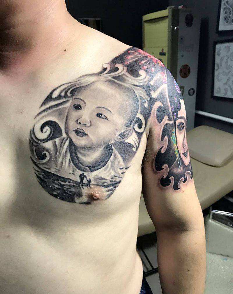 大爱无疆纹身图片