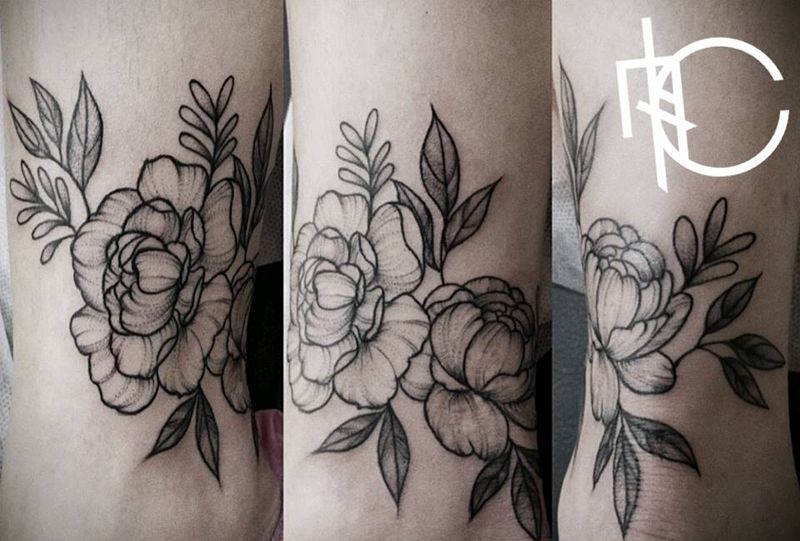 疤痕遮盖纹身图片_脚部纹身图案