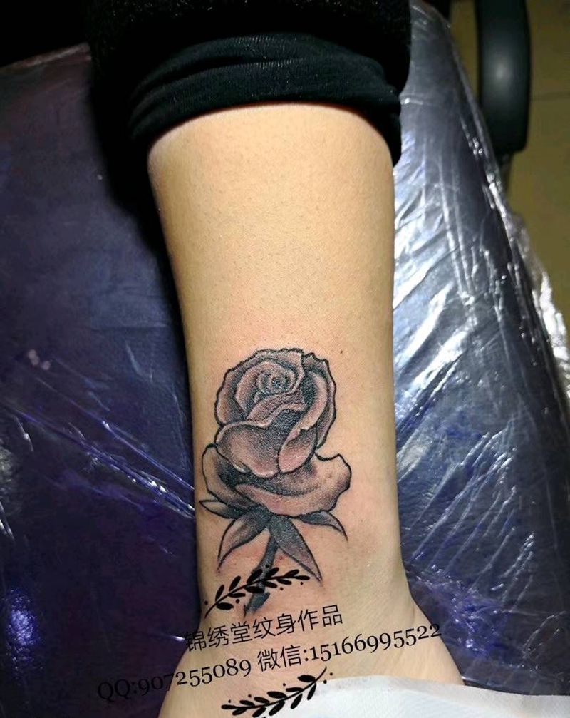 玫瑰纹身图片