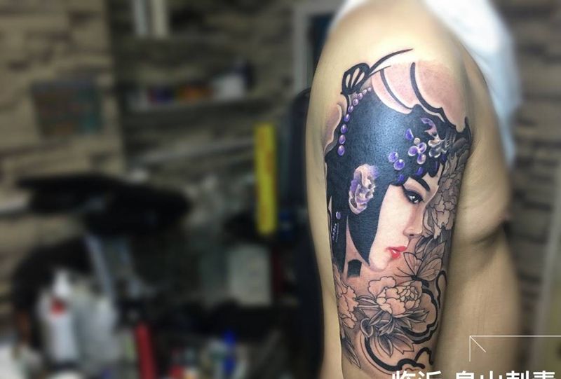 花旦遮盖失败纹身纹身图片