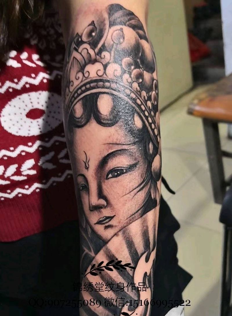 艺伎纹身图片