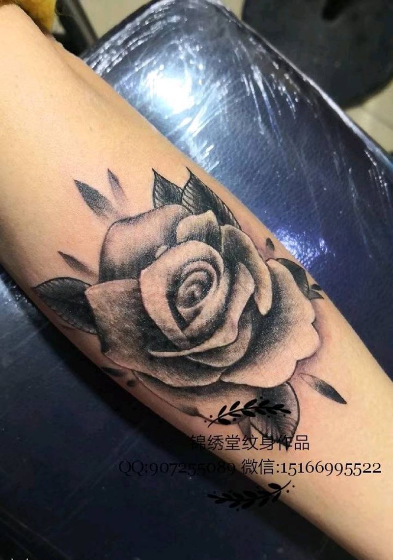 玫瑰精灵纹身图片