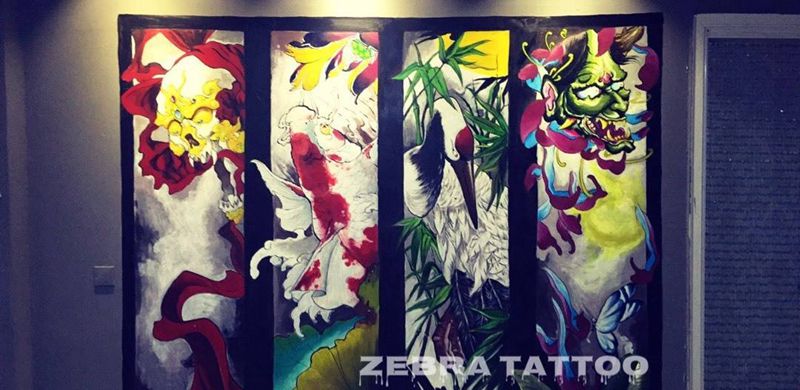 墙绘作品纹身图片