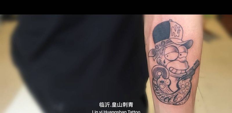 辛普森纹身图片