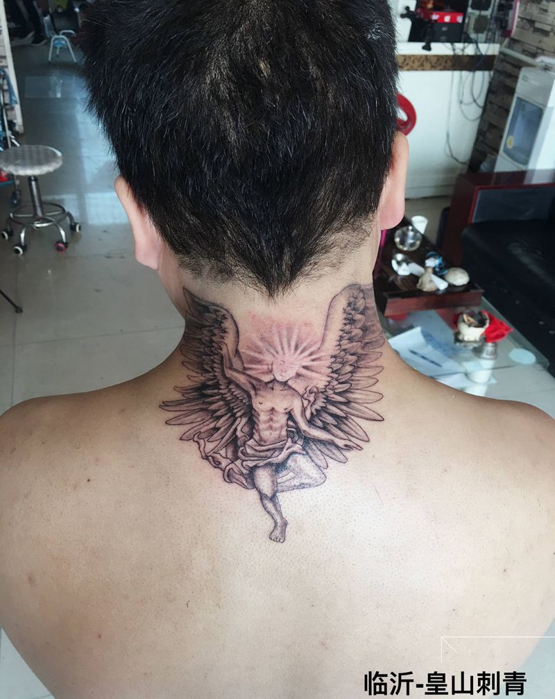 权志龙同款(炽天使)纹身图片