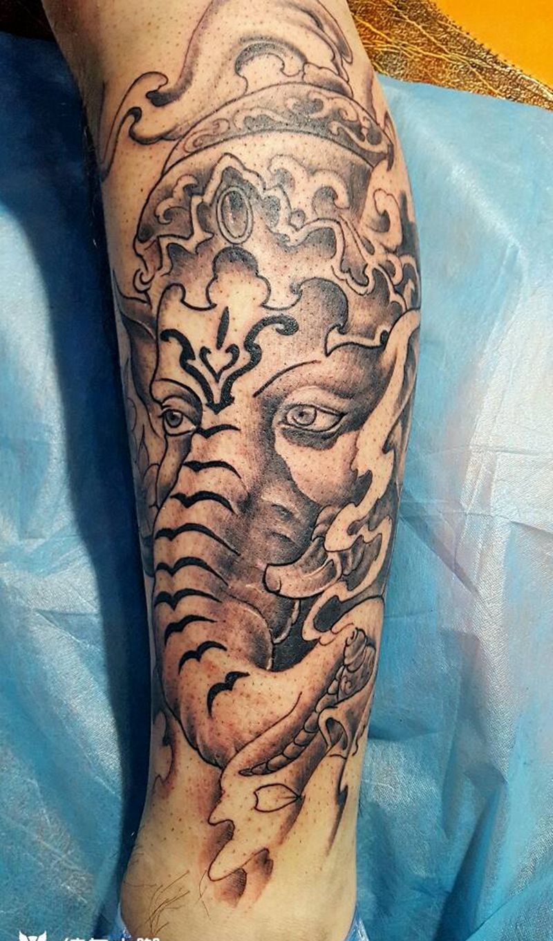 象神一名纹身图片