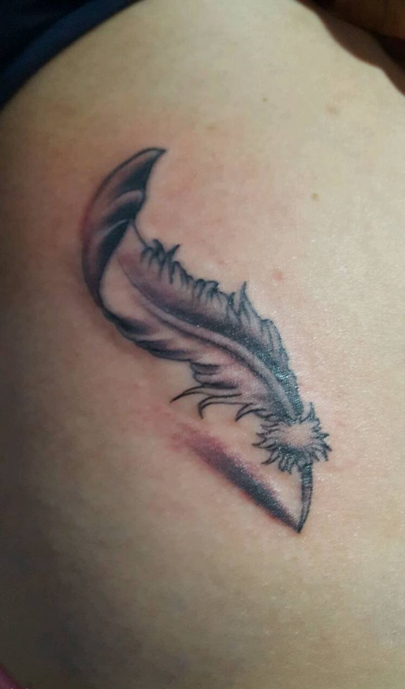 羽毛纹身图片