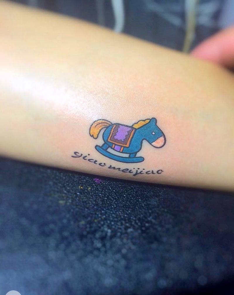 小清新纹身图片_清新静物腿部纹身图案