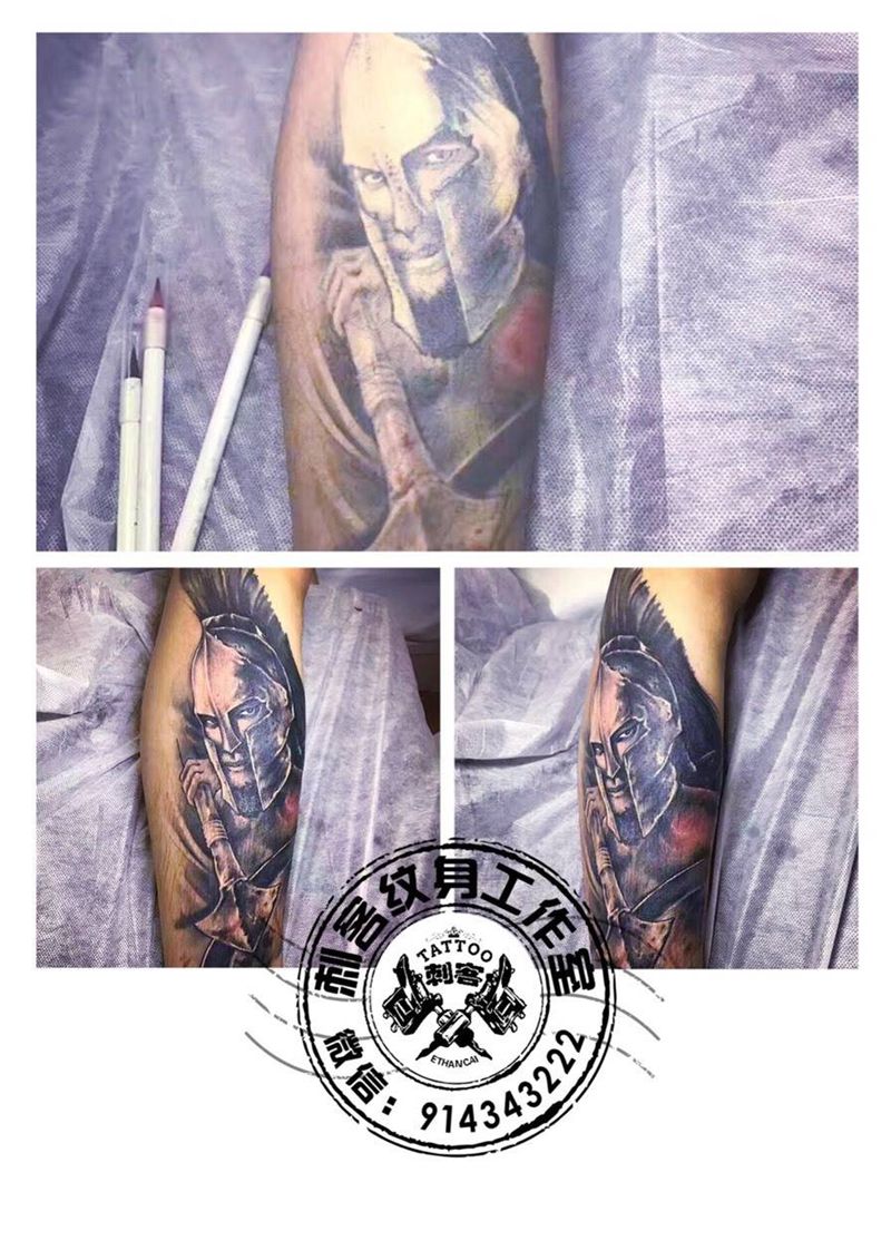 斯巴达克斯纹身图片