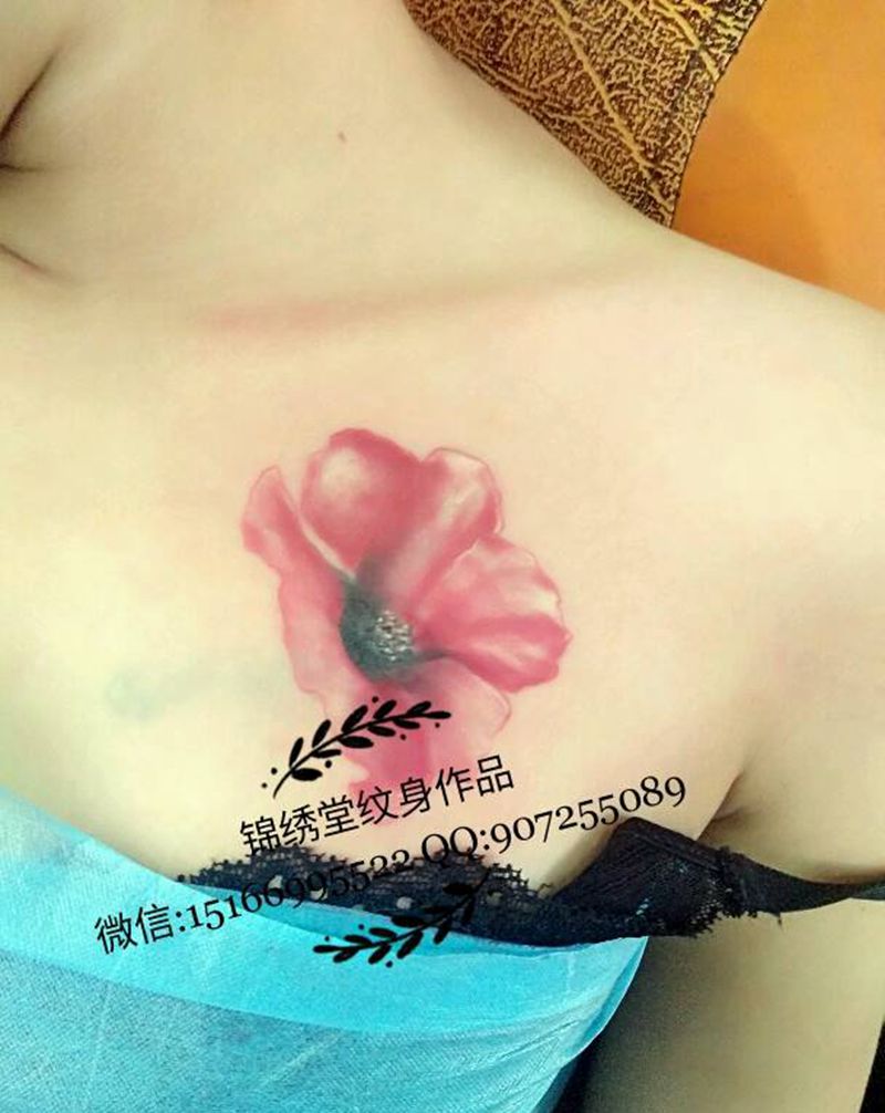 遮盖花纹身图片