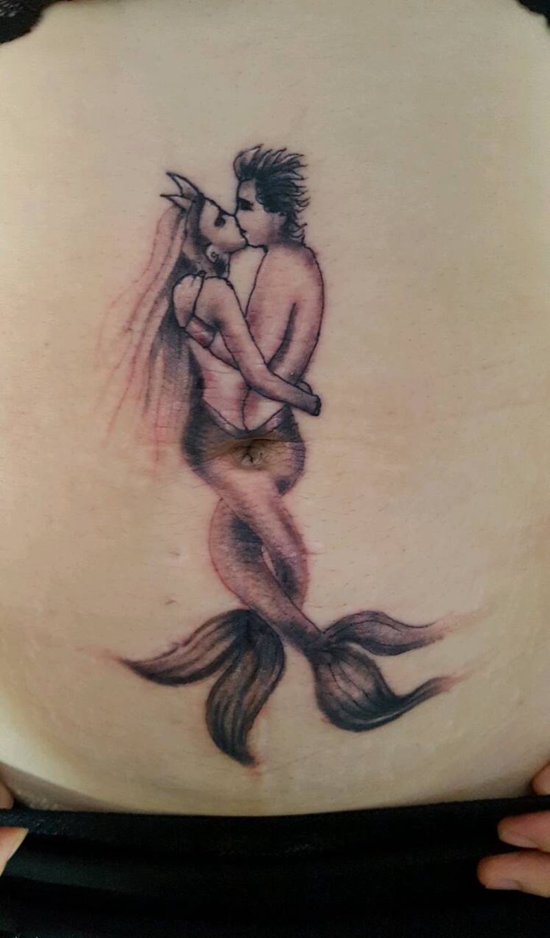 美人鱼纹身图片