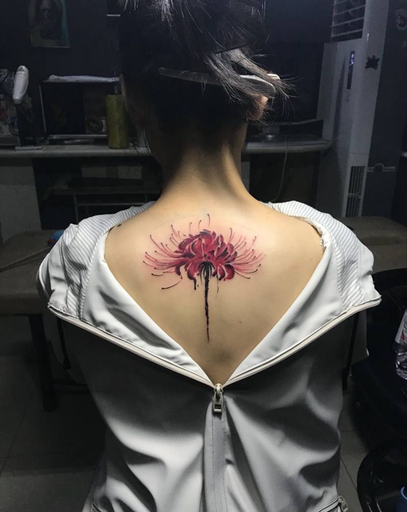 彼岸花纹身图片