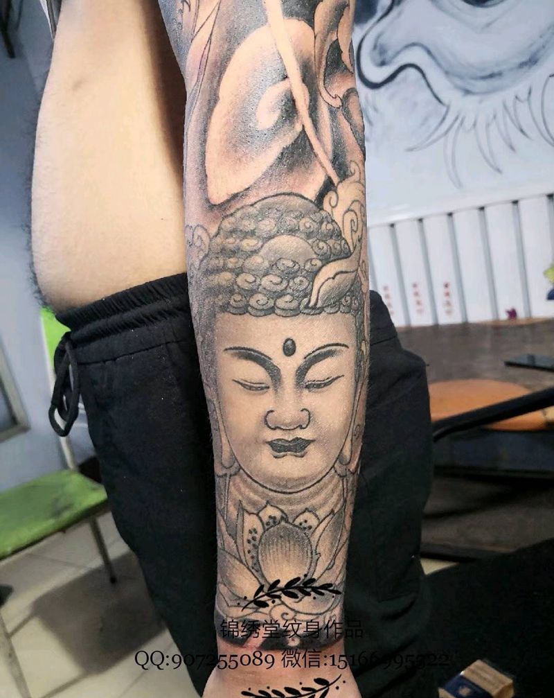 我佛纹身图片