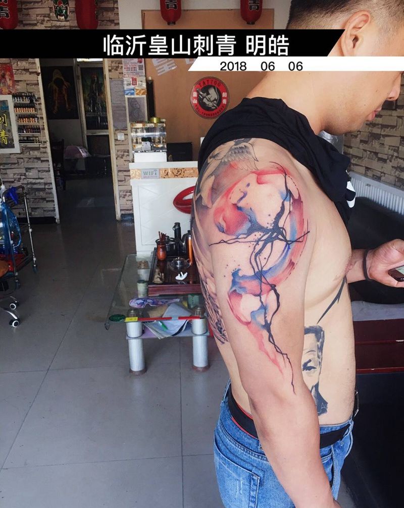 水彩纹身图片