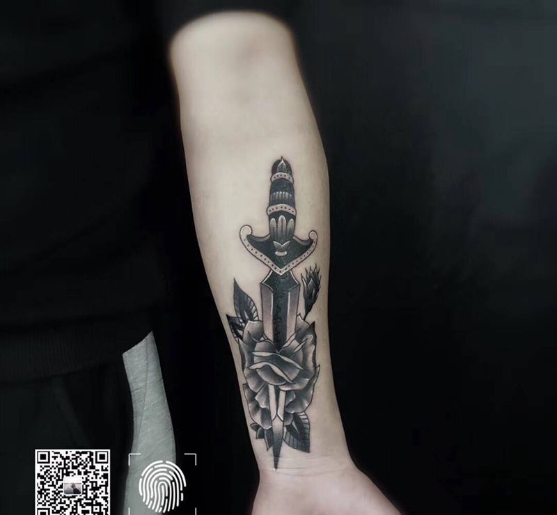 Old school 遮盖纹身图片