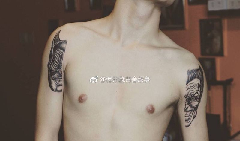 善恶人纹身图片