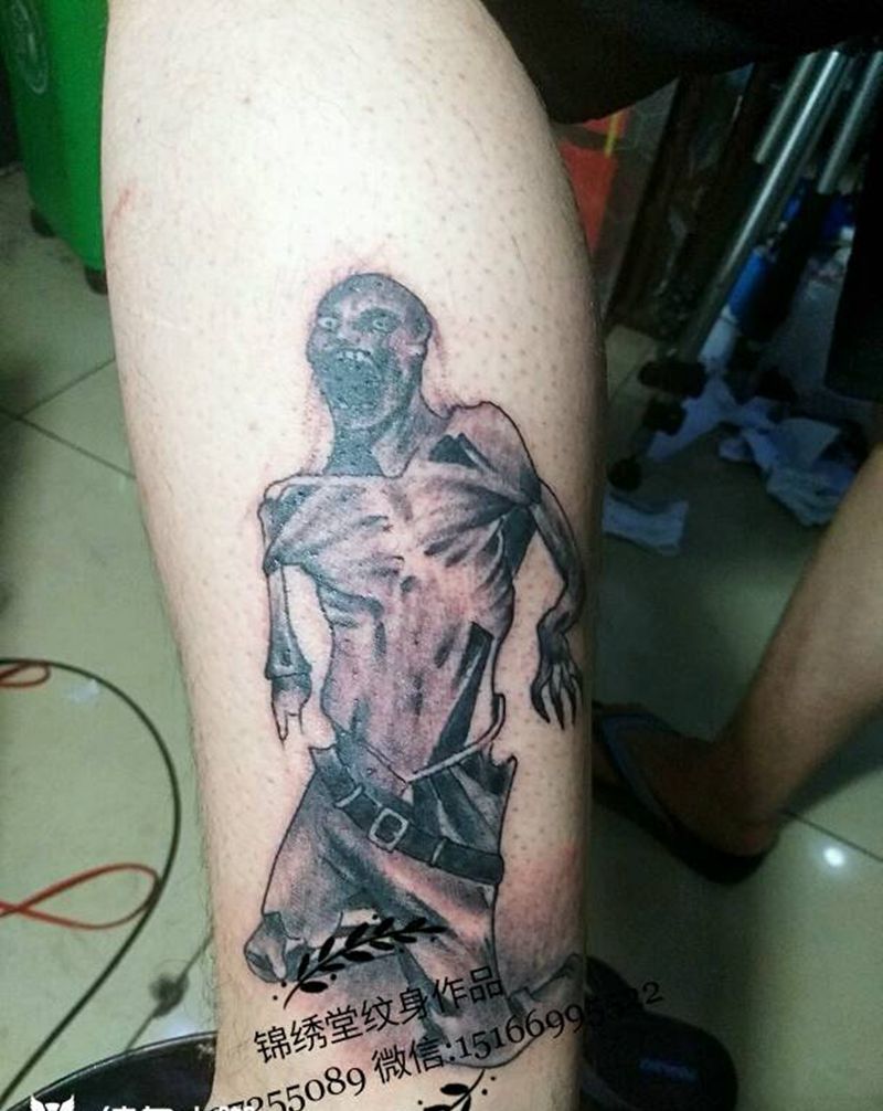 丧尸纹身图片