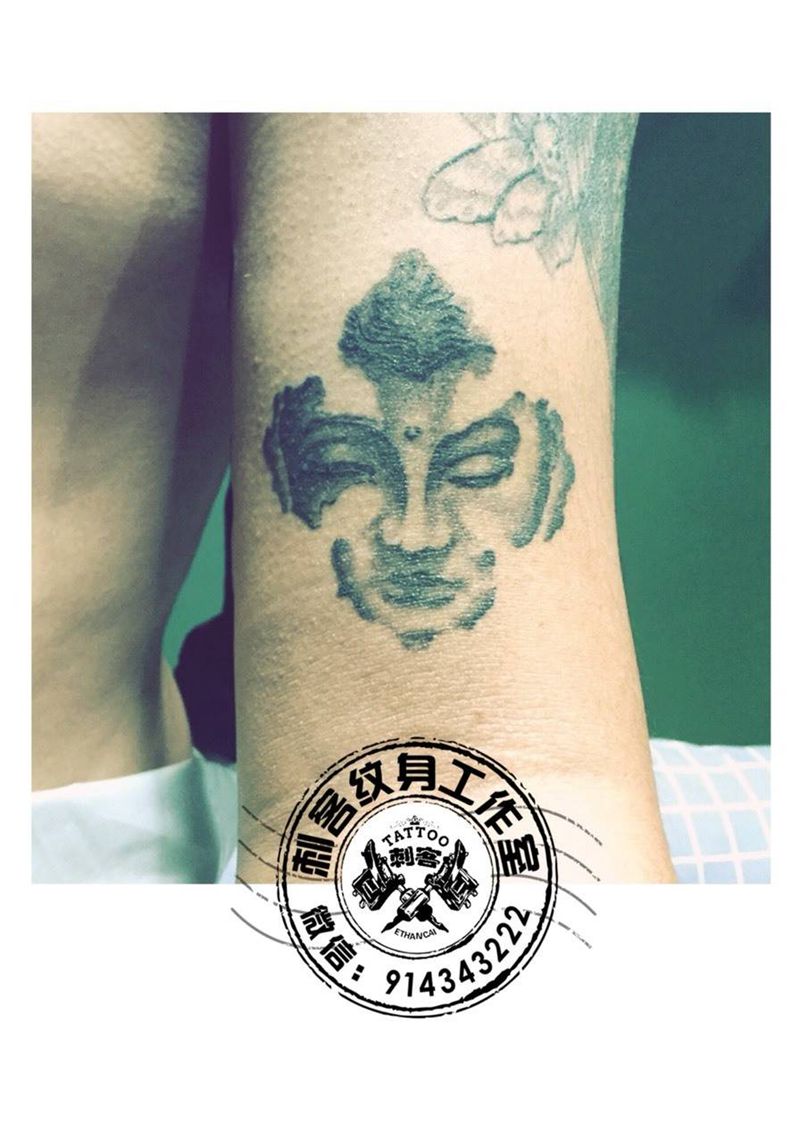 佛头纹身图片