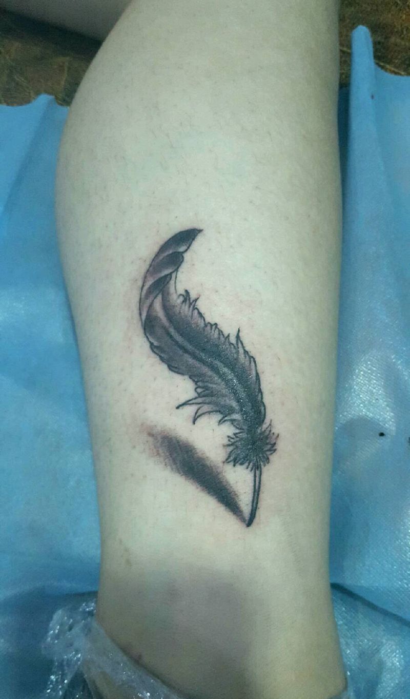 羽毛纹身图片