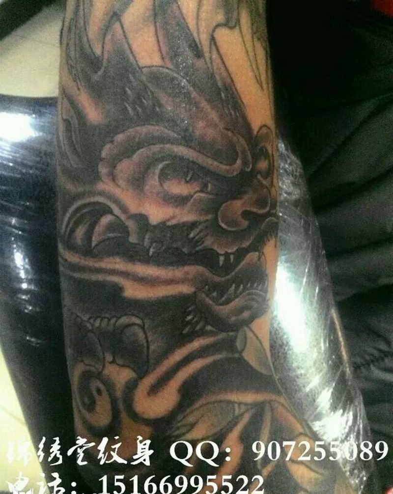 龙头纹身图片