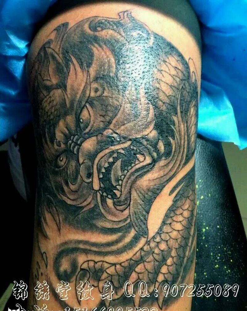 麒麟纹身图片