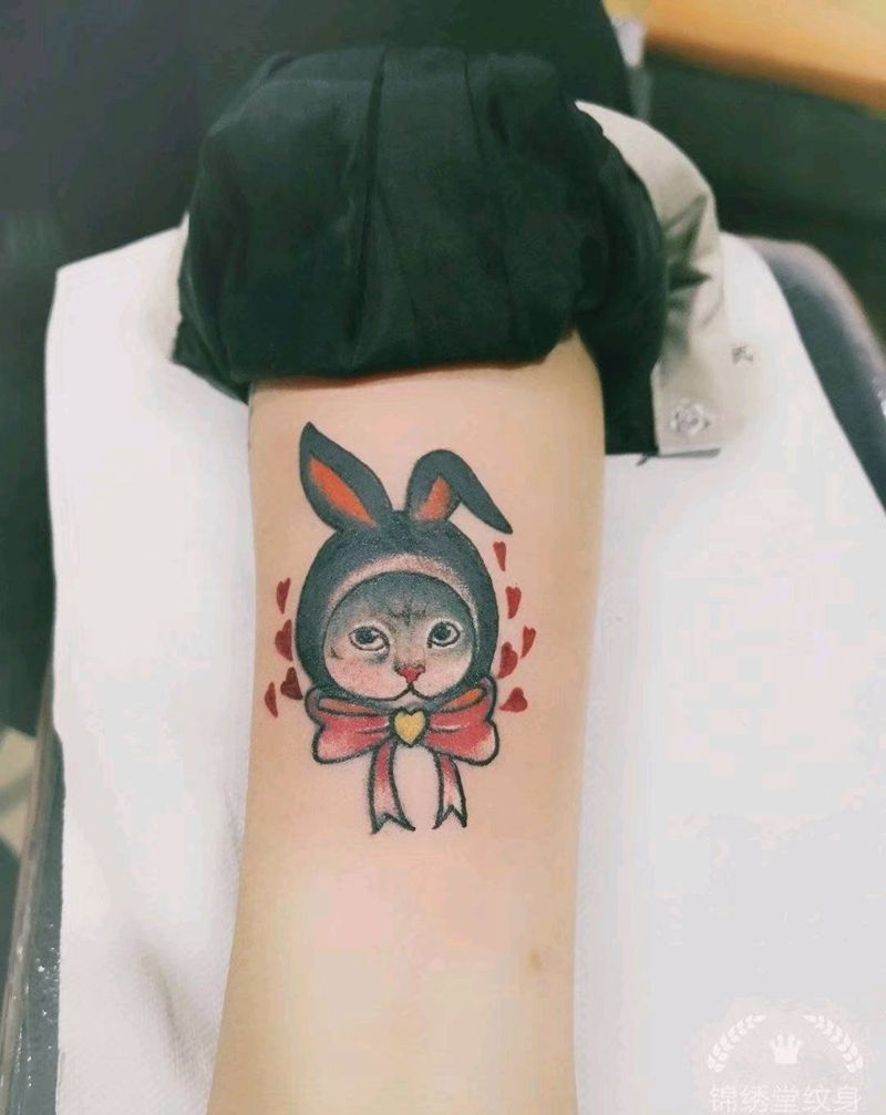 卡哇伊纹身图片_手臂Old School纹身图案