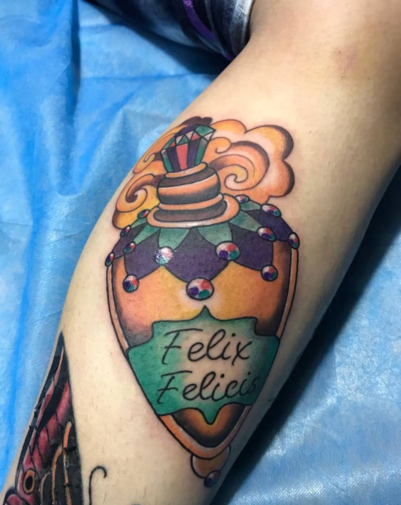 好运药水纹身图片