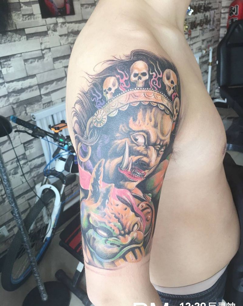 巨灵神纹身图片