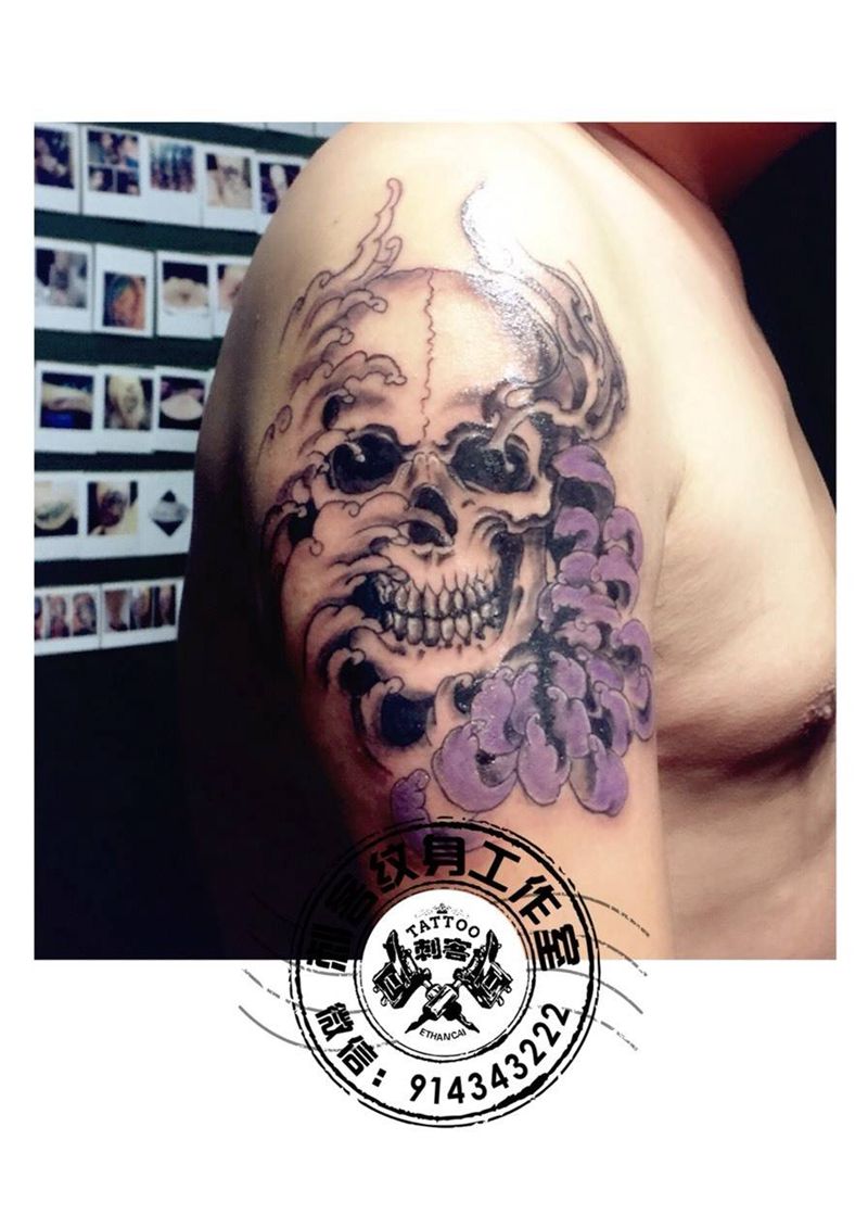 骷髅纹身图片