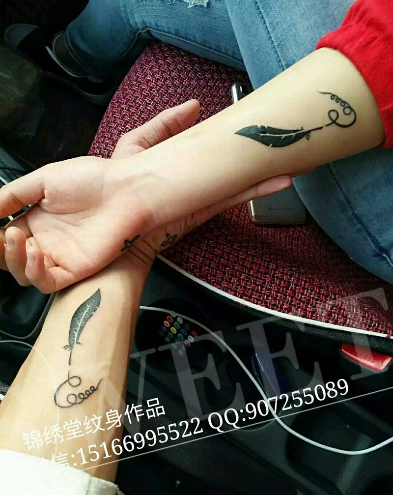 情侣小清新纹身图片