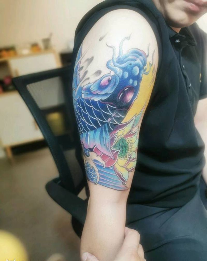 暴力覆盖纹身图片_手臂新传统纹身图案