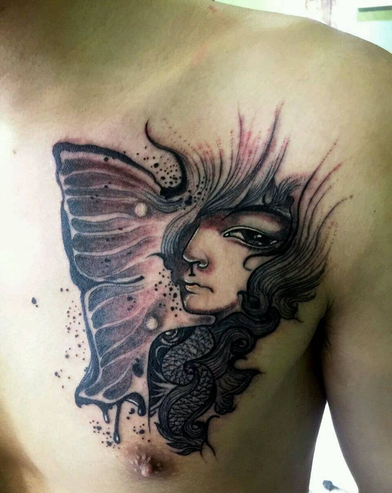 school清新纹身图片