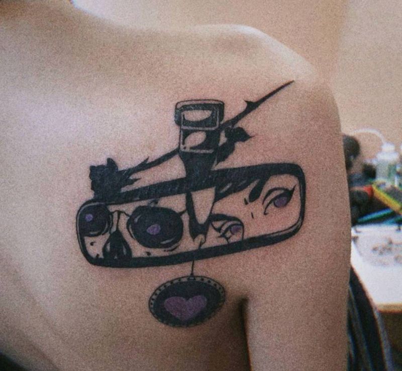 名字遮盖纹身图片