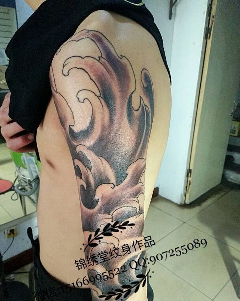 浪浪浪纹身图片