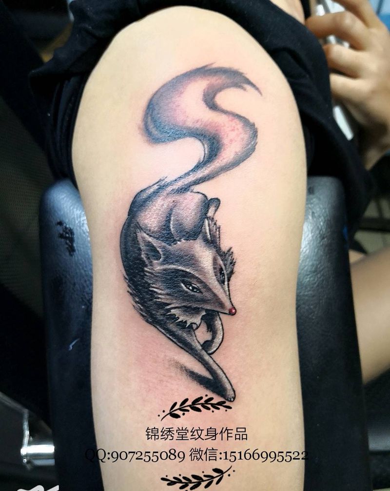 狐狸一枚纹身图片